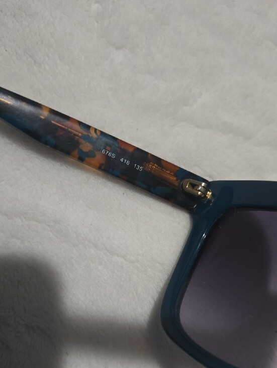 Salvatore Ferragamo Teal Square Frame Sunglasses with Gradient Lenses main image 4